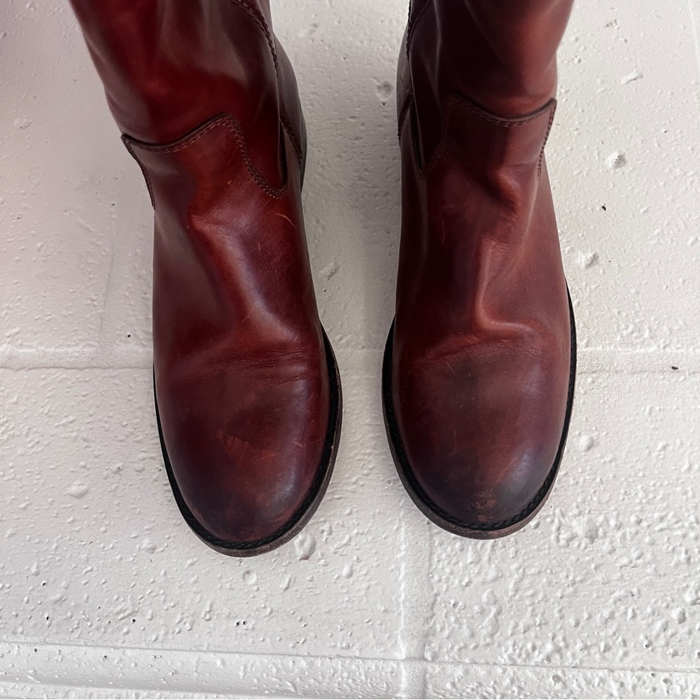 Frye Melissa Button Knee-high Boot - Size 6 - Cognac - Picture 4 of 6